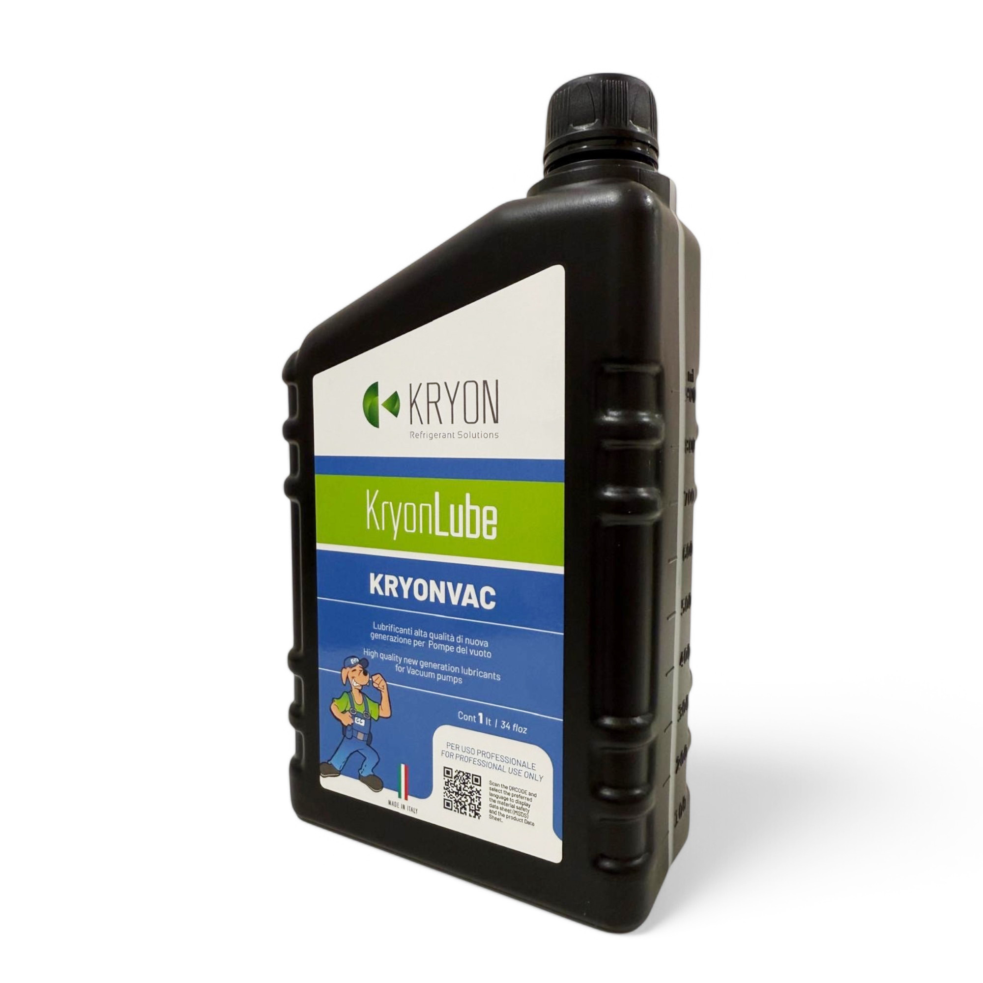 KryonVac - halbsynthetisches Vakuumpumpenöl (optimiert für hervorragende Leistung) - 1 Liter Einzelpackung