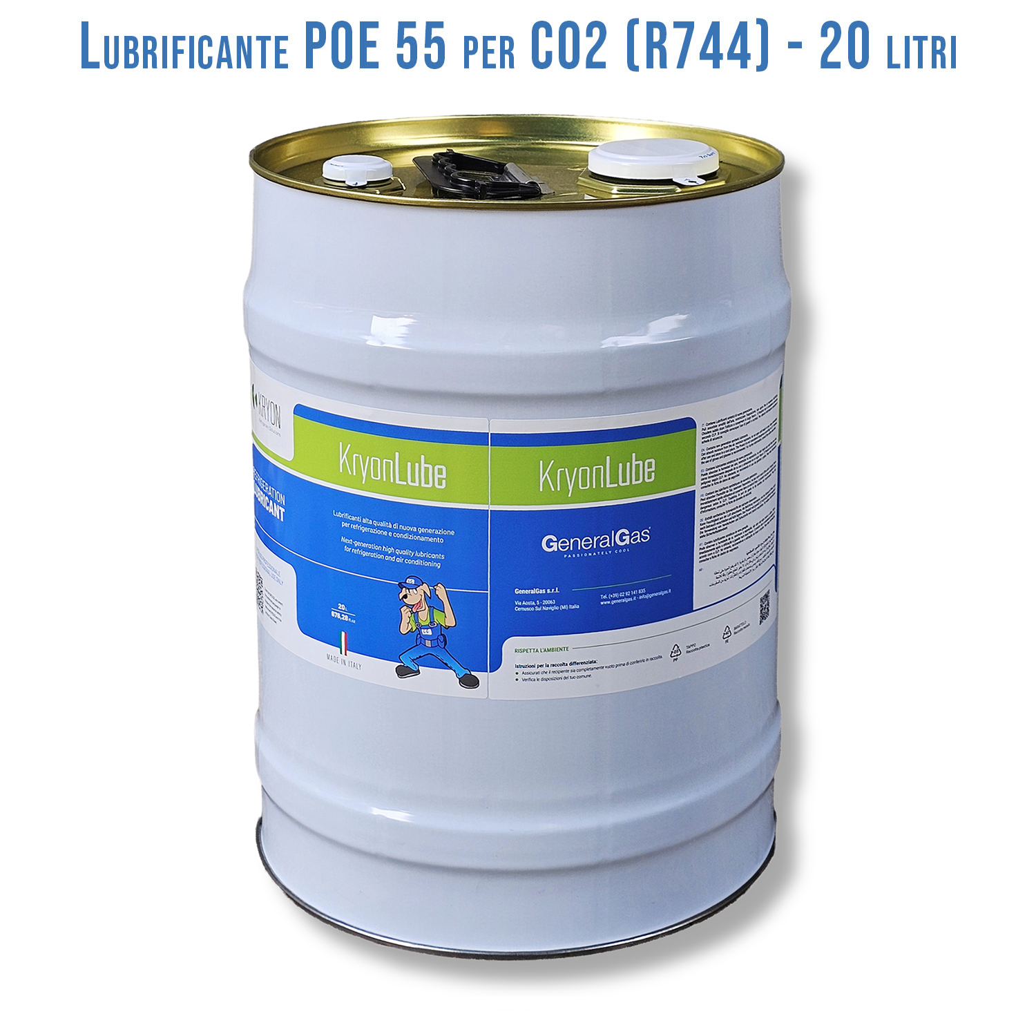 HVACR-Schmiermittel KryonLube POE 55 CO2 - Polyolester - Metallkanister 20 litre