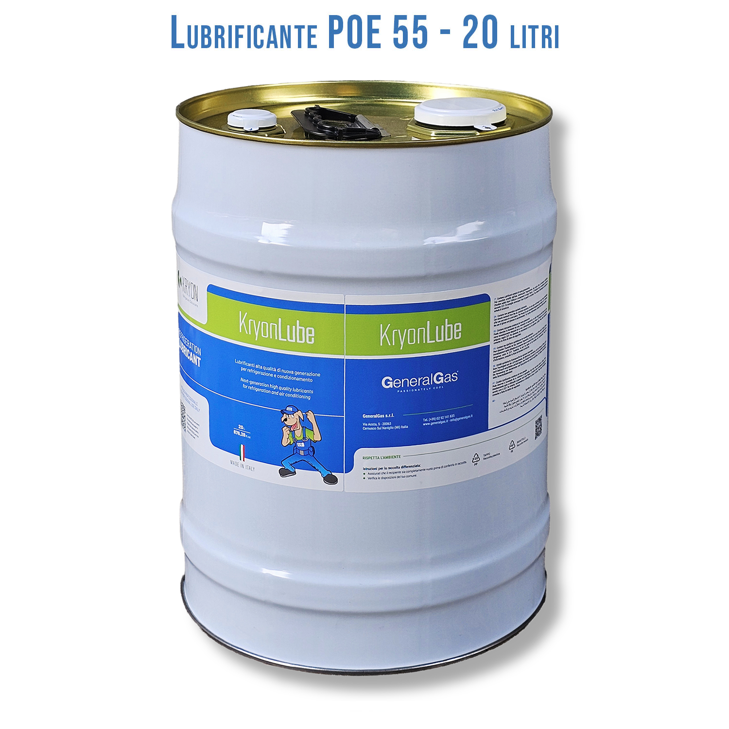 HVACR-Schmiermittel KryonLube POE 55 - Polyolester - Metallkanister 20 lt.