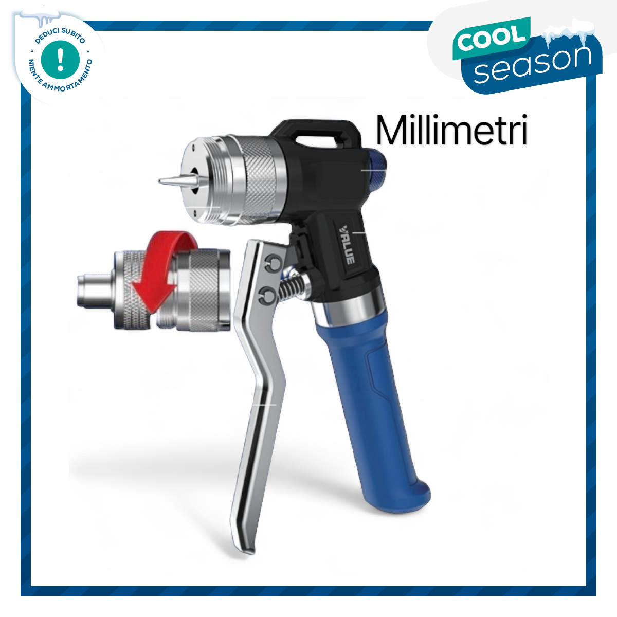 VALUE Hydraulischer Rohrexpander VHE-29EM für Kupferrohre Durchmesser 10, 12, 15, 16, 18, 22, 28 mm, im Kunststoffkoffer