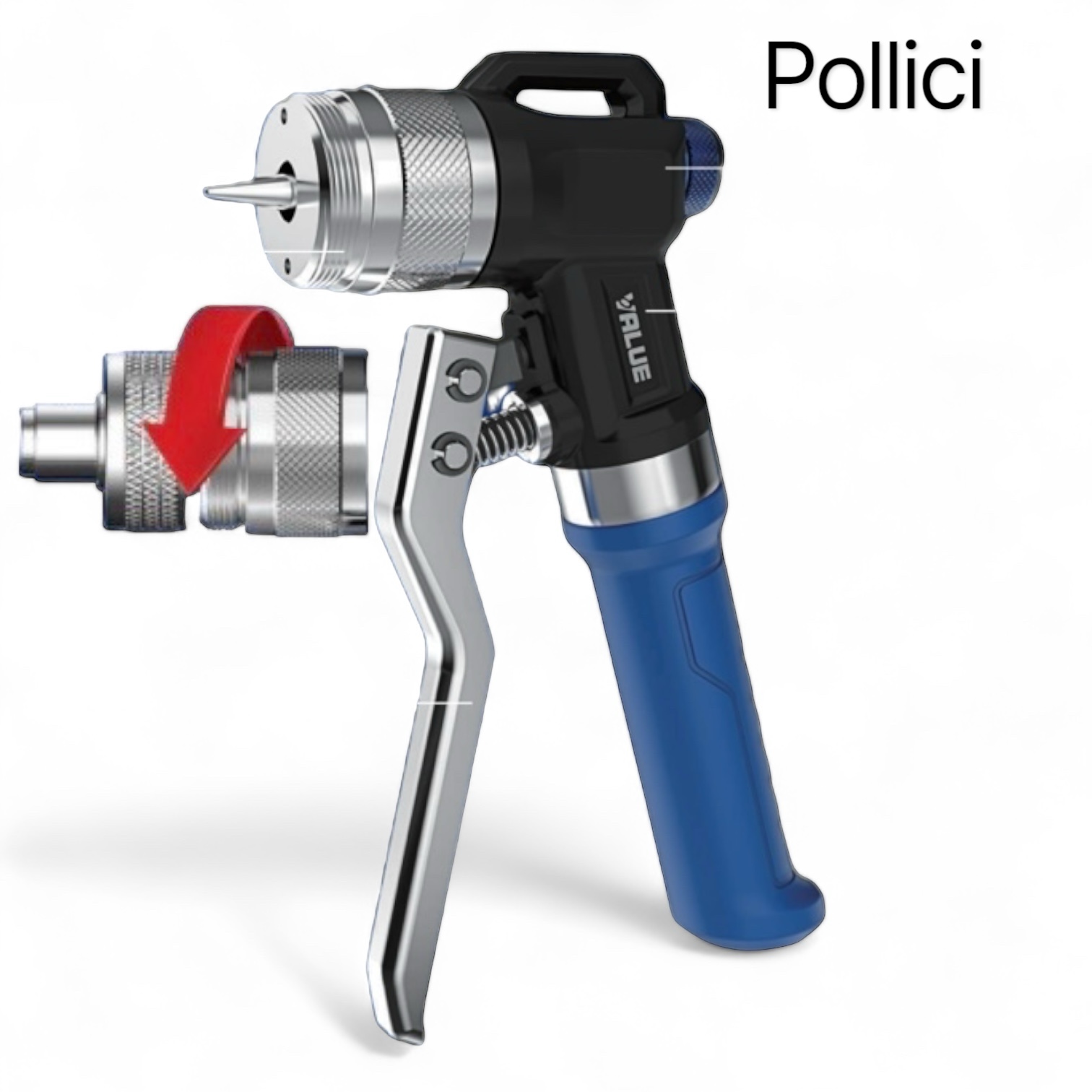 VALUE Hydraulischer Rohrexpander VHE-29E für Kupferrohre Durchmesser ⅜, ½, ⅝, ¾, ⅞, 1, 1 ⅛ Zoll, im Kunststoffkoffer