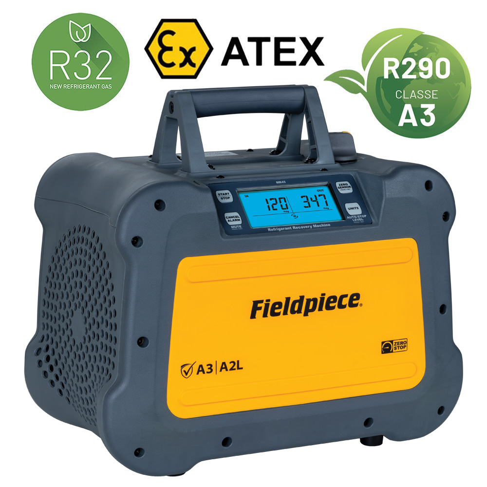 Fieldpiece USA – MR53INT Digital Recovery Machine ATEX-zertifiziert 1 PS – 0,75 kW – 430 kg/Stunde im Push-/Pull-Modus (R410A)